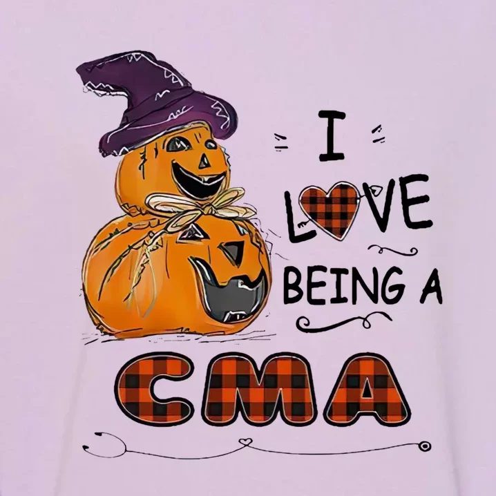 Pumpkin Witch Hats Snow I Love Beings A Cma Halloween Meaningful Gift Garment-Dyed Sweatshirt