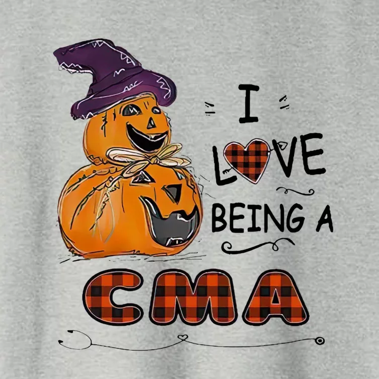 Pumpkin Witch Hats Snow I Love Beings A Cma Halloween Meaningful Gift Women's Crop Top Tee