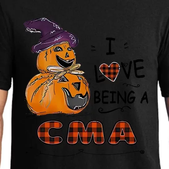 Pumpkin Witch Hats Snow I Love Beings A Cma Halloween Cute Gift Pajama Set