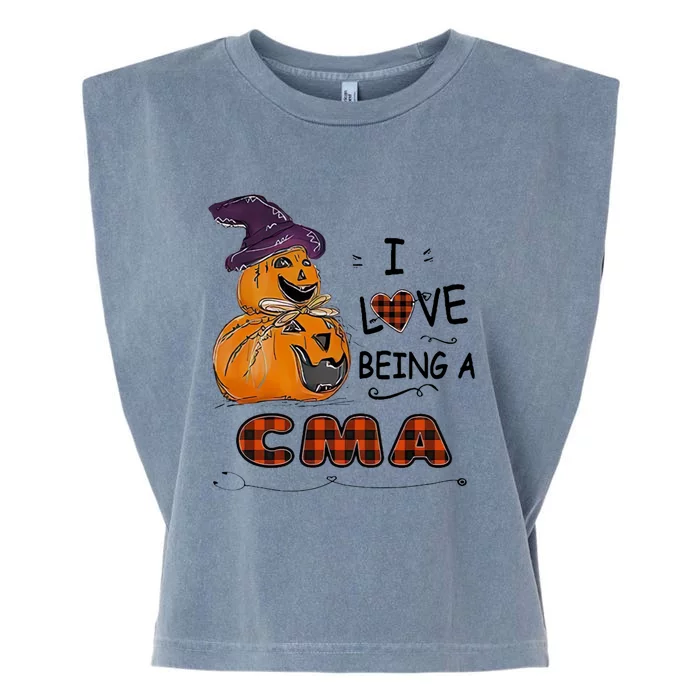 Pumpkin Witch Hats Snow I Love Beings A Cma Halloween Gift Garment-Dyed Women's Muscle Tee