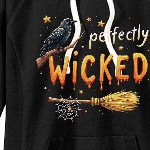 Perfectly Wicked Halloween Women Witchy Women Women's Fleece Hoodie