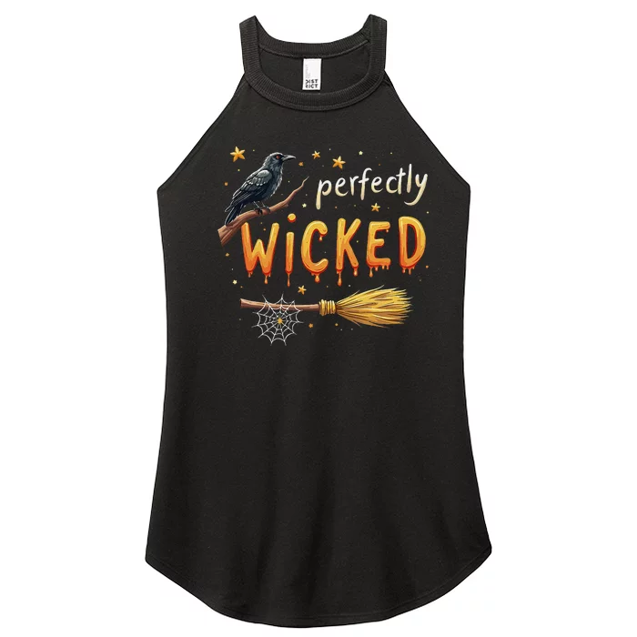 Perfectly Wicked Halloween Women Witchy Women Women’s Perfect Tri Rocker Tank