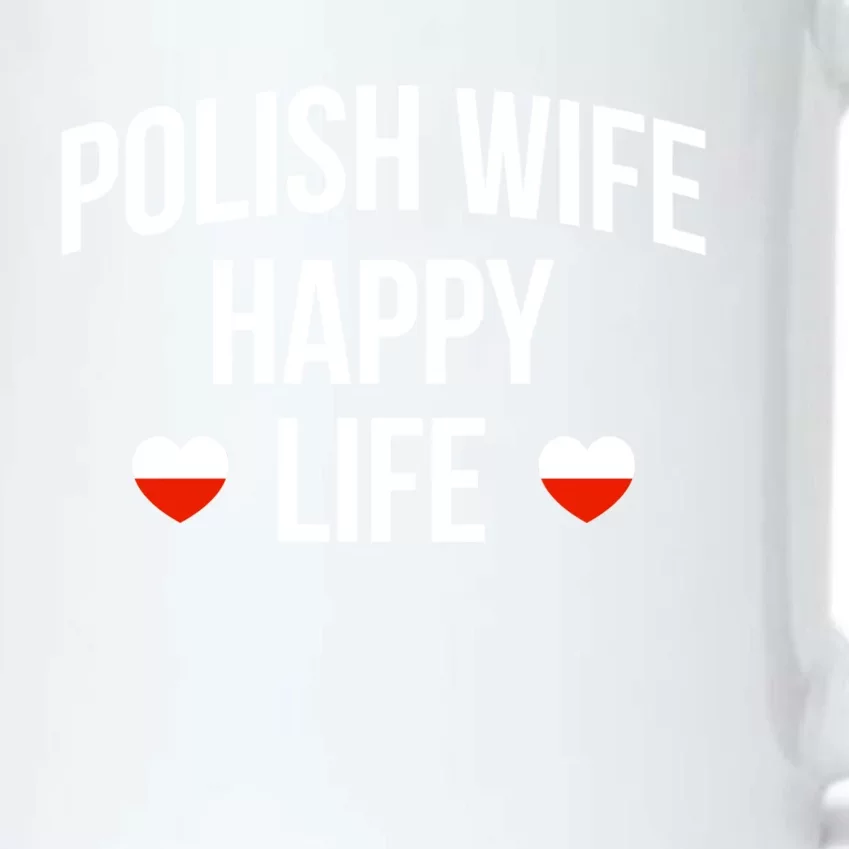 Polish Wife Happy Life Cute Gift Black Color Changing Mug