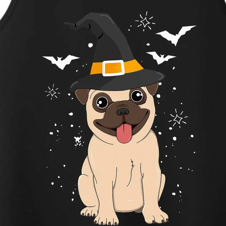 Pug Witch Halloween Dog Puppy Outfit Costume Trick Or Treat Performance Tank