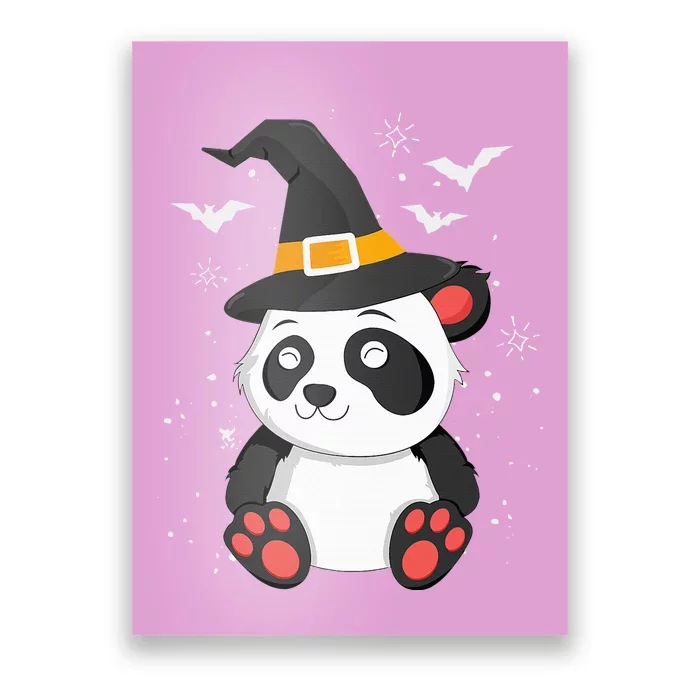 Panda Witch Halloween Bear China Animal Outfit Costume Poster