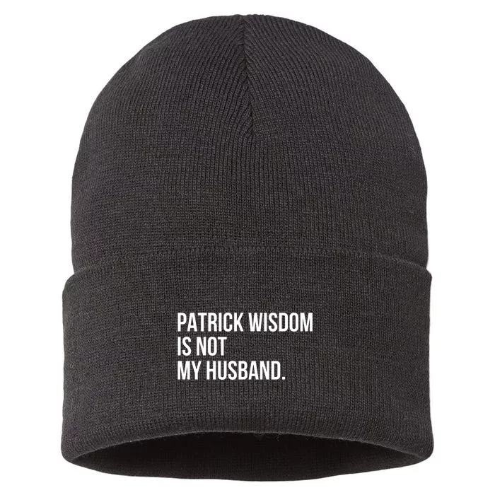 Patrick Wisdom Is Not My Husband 2024 Sustainable Knit Beanie