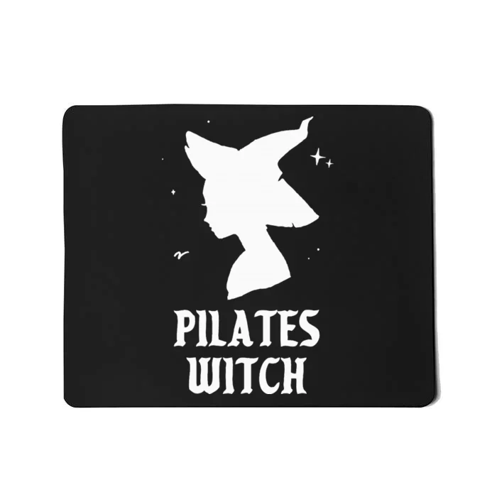 Pilates Witch Instructor Spooky Vibes Gym Halloween Costume Mousepad