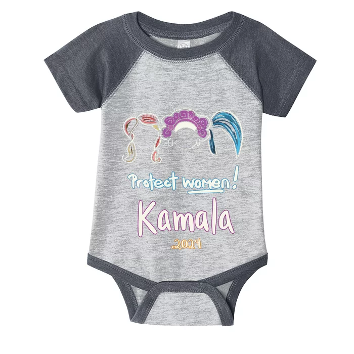 Protect Women Kamala 2024 Election Infant Baby Jersey Bodysuit