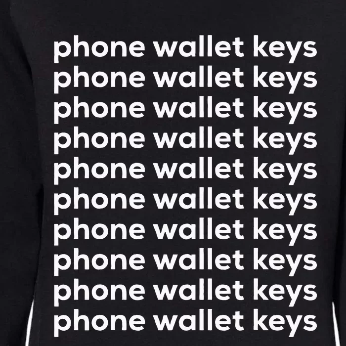 Phone Wallet Keys Womens California Wash Sweatshirt