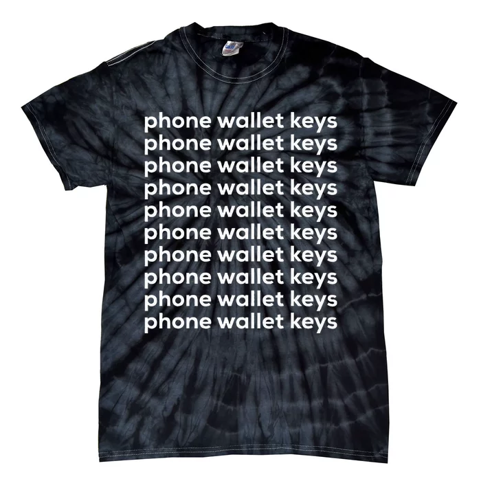 Phone Wallet Keys Tie-Dye T-Shirt