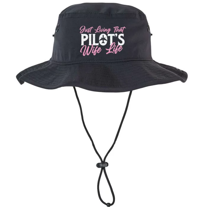 Pilot's Wife Life Plane Airline Pilot Aviation Enthusiast Legacy Cool Fit Booney Bucket Hat