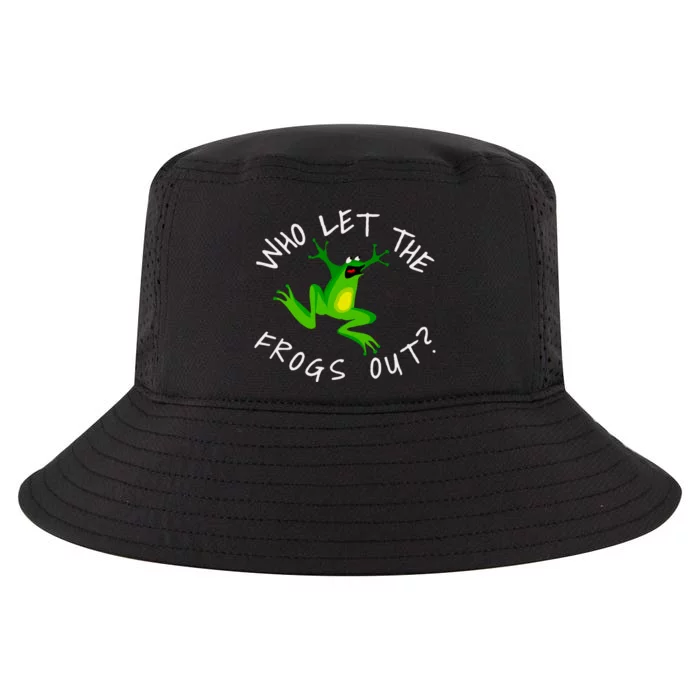 Passover Who Let The Frogs Out Funny Jewish Matzah Cool Comfort Performance Bucket Hat