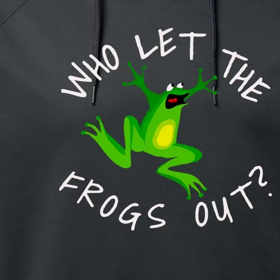 Passover Who Let The Frogs Out Funny Jewish Matzah Performance Fleece Hoodie