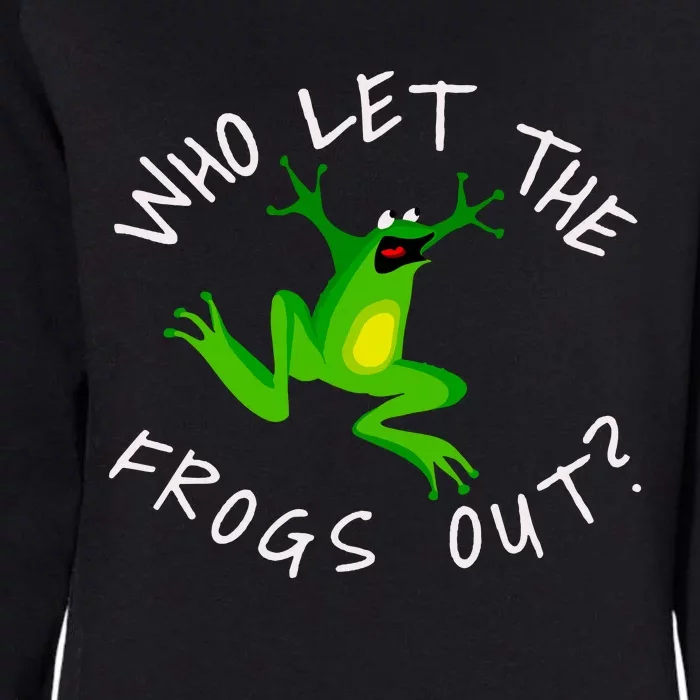 Passover Who Let The Frogs Out Funny Jewish Matzah Womens California Wash Sweatshirt