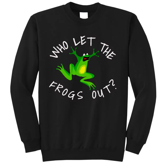 Passover Who Let The Frogs Out Funny Jewish Matzah Tall Sweatshirt