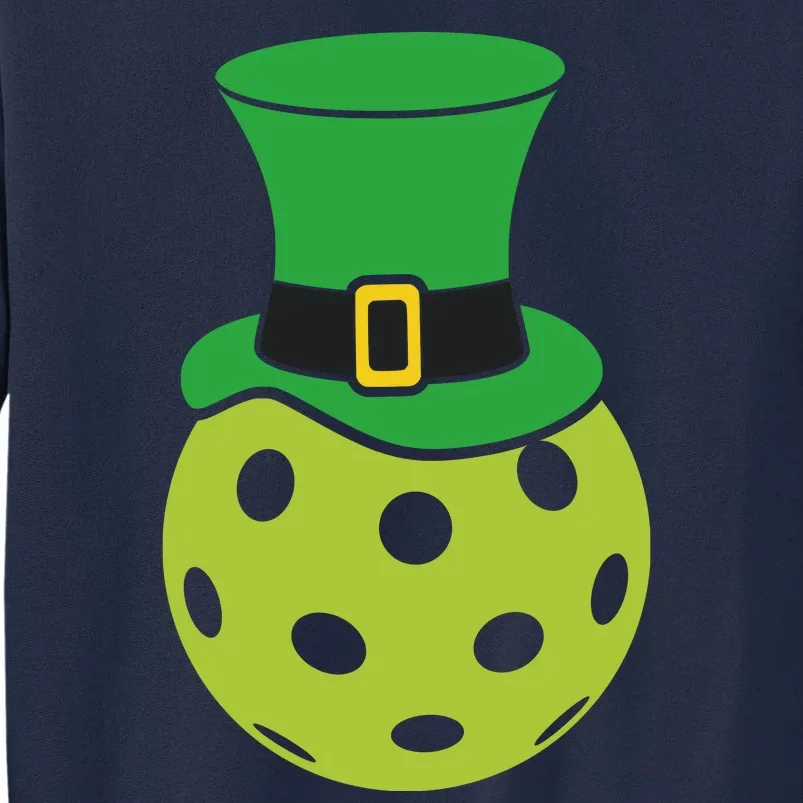 Pickleball With Leprechaun Hat St Patricks Day Tall Sweatshirt