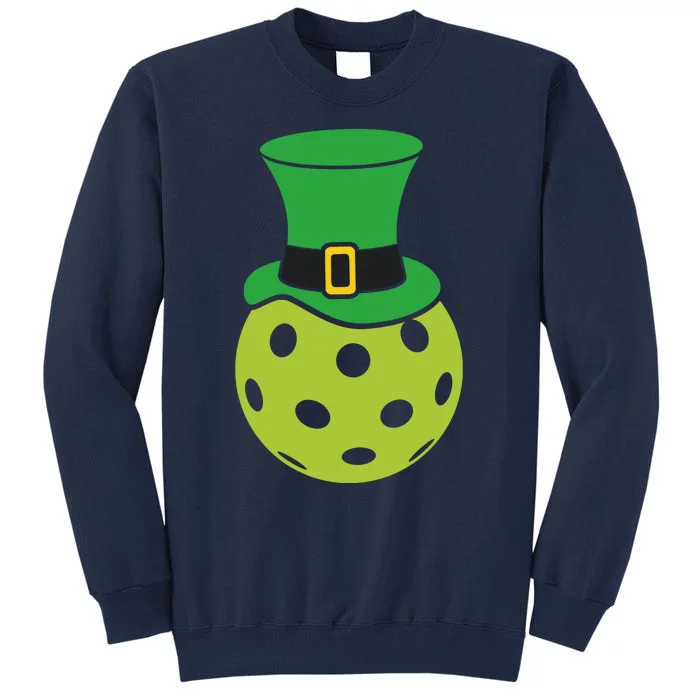 Pickleball With Leprechaun Hat St Patricks Day Tall Sweatshirt