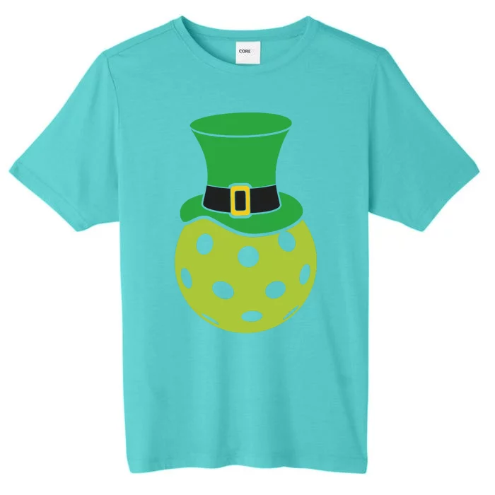 Pickleball With Leprechaun Hat St Patricks Day ChromaSoft Performance T-Shirt