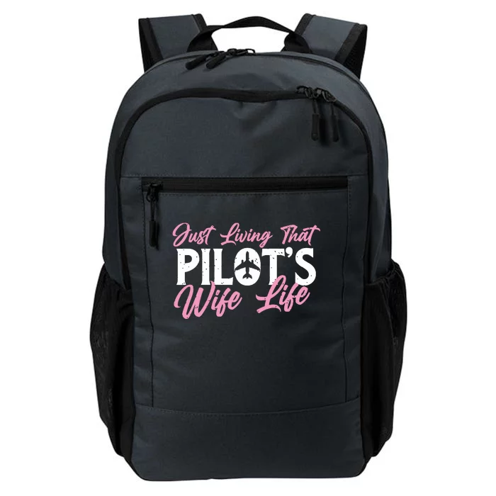 Pilots Wife Life Plane Airline Pilot Aviation Enthusiast Daily Commute Backpack