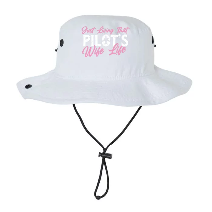 Pilots Wife Life Plane Airline Pilot Aviation Enthusiast Legacy Cool Fit Booney Bucket Hat