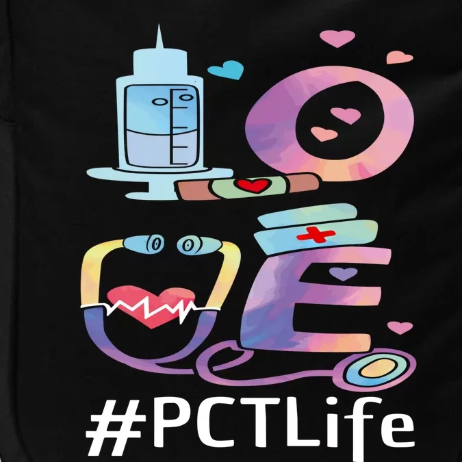 Pct Week Love Patient Care Technician Nursing Gift Impact Tech Backpack