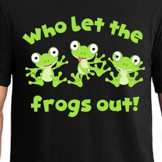 Passover Who Let The Frogs Out Funny Jewish Matzah Pajama Set