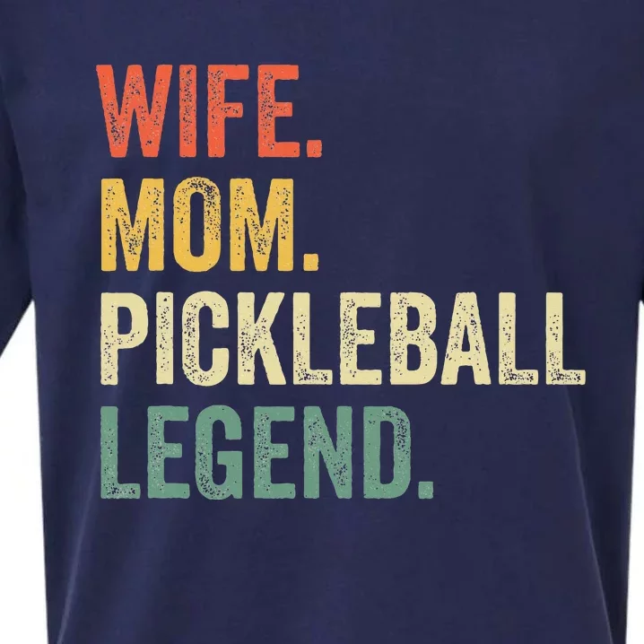 Pickleball Wife Mom Legend Mothers Day Sueded Cloud Jersey T-Shirt