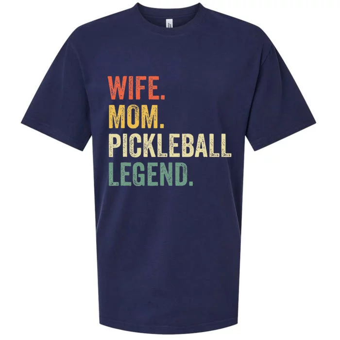 Pickleball Wife Mom Legend Mothers Day Sueded Cloud Jersey T-Shirt