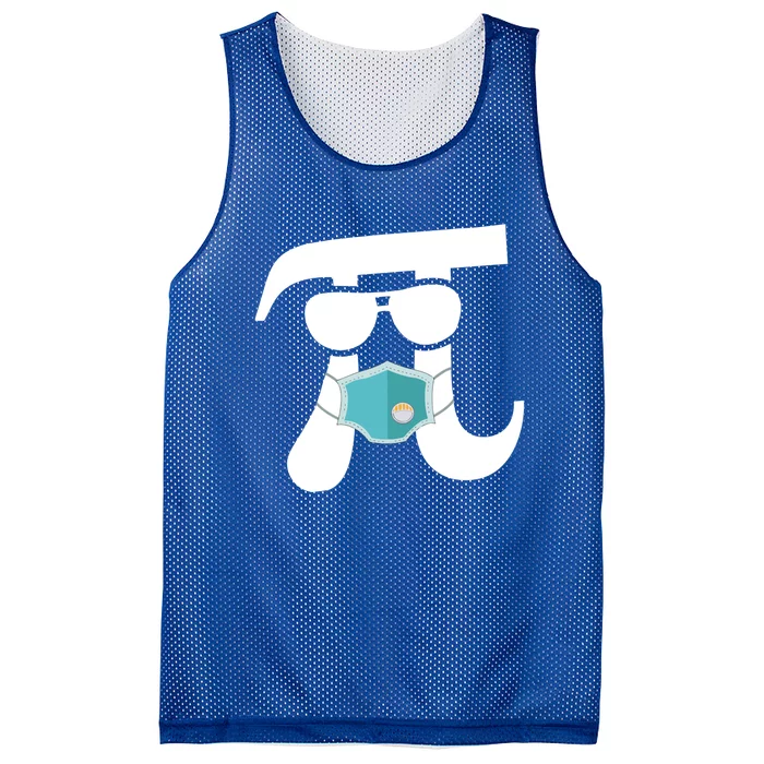 Pi Wearing Mask Happy Pi Day Teacher Student Gift Mesh Reversible Basketball Jersey Tank