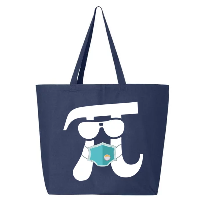 Pi Wearing Mask Happy Pi Day Teacher Student Gift 25L Jumbo Tote