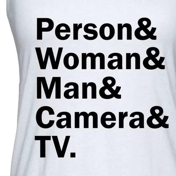 Person Woman Man Camera TV Ladies Essential Flowy Tank