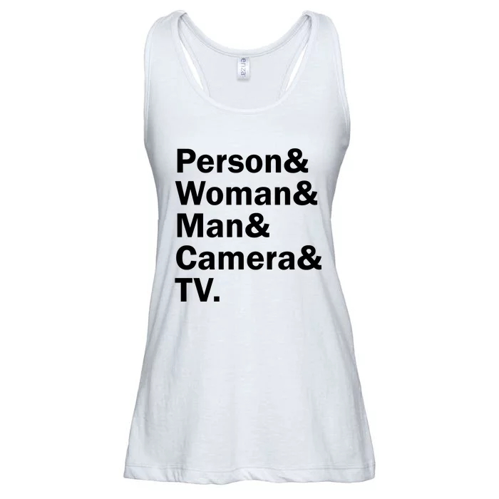 Person Woman Man Camera TV Ladies Essential Flowy Tank