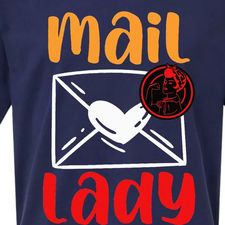 Postal Worker Mailman Mail Lady Sueded Cloud Jersey T-Shirt