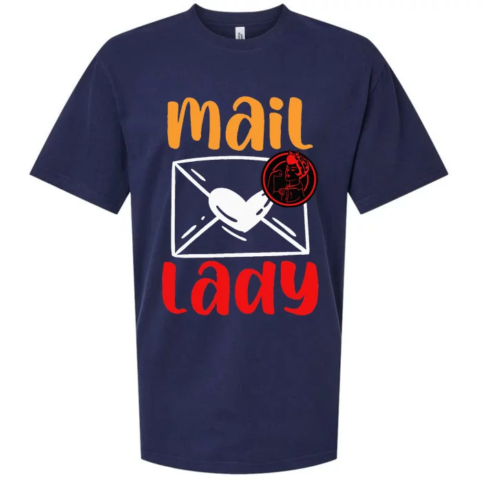 Postal Worker Mailman Mail Lady Sueded Cloud Jersey T-Shirt