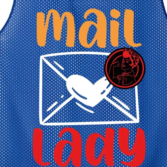 Postal Worker Mailman Mail Lady Cute Gift Mesh Reversible Basketball Jersey Tank