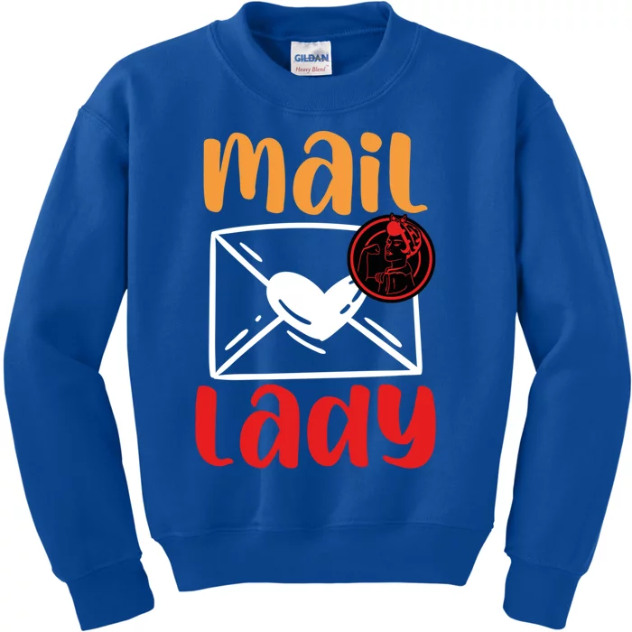 Postal Worker Mailman Mail Lady Cute Gift Kids Sweatshirt