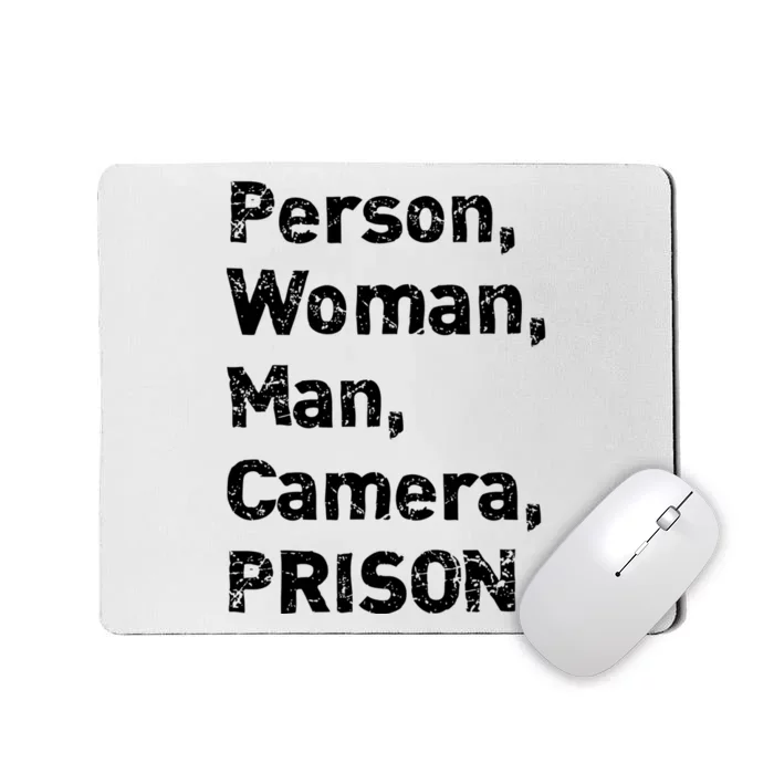 Person, Woman, Man, Camera, PRISON Mousepad