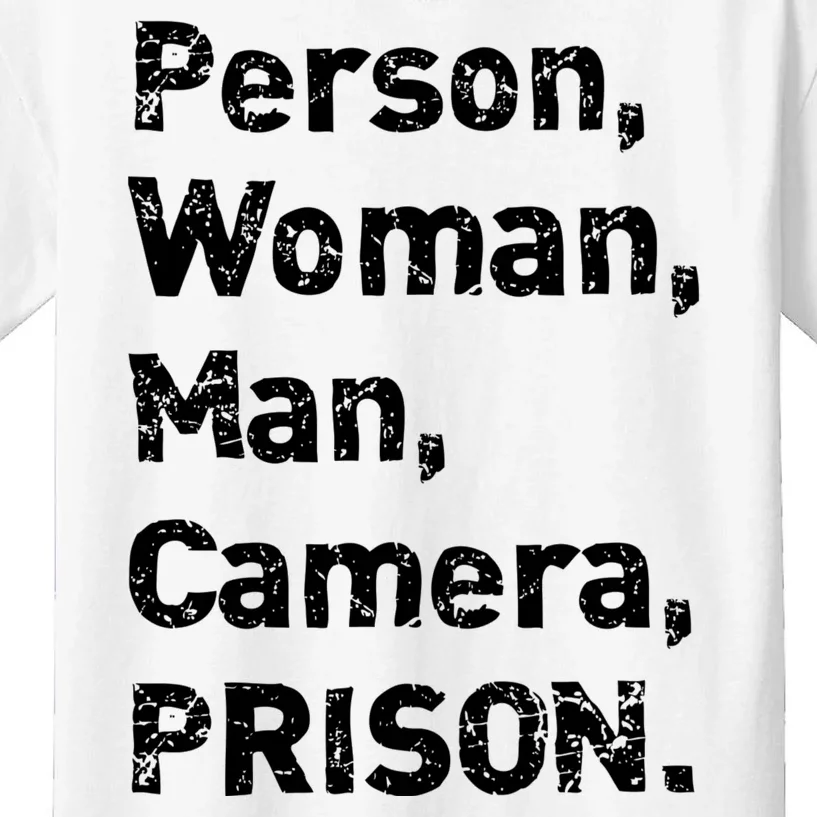 Person, Woman, Man, Camera, PRISON Kids T-Shirt