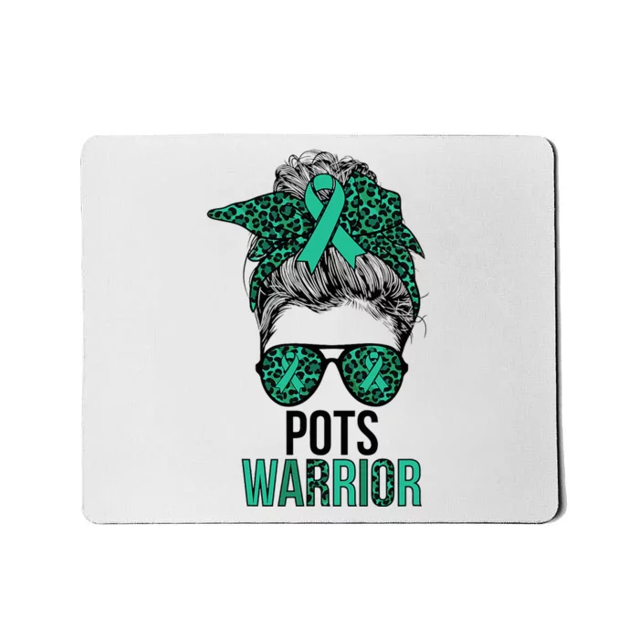 Pots Warrior Messy Bun Pots Awareness Day Pots Fighter Mousepad