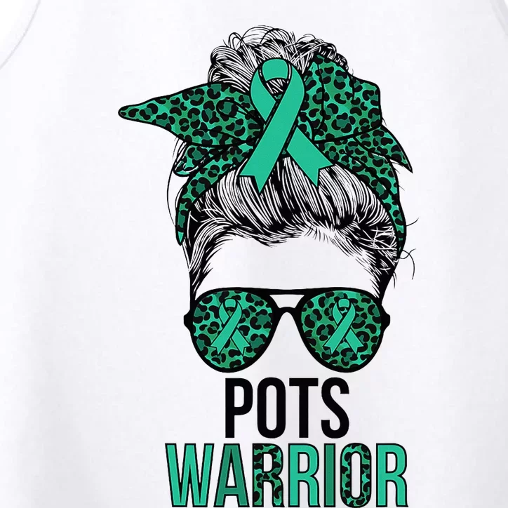 Pots Warrior Messy Bun Pots Awareness Day Pots Fighter Performance Tank