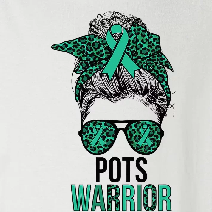 Pots Warrior Messy Bun Pots Awareness Day Pots Fighter Toddler Long Sleeve Shirt