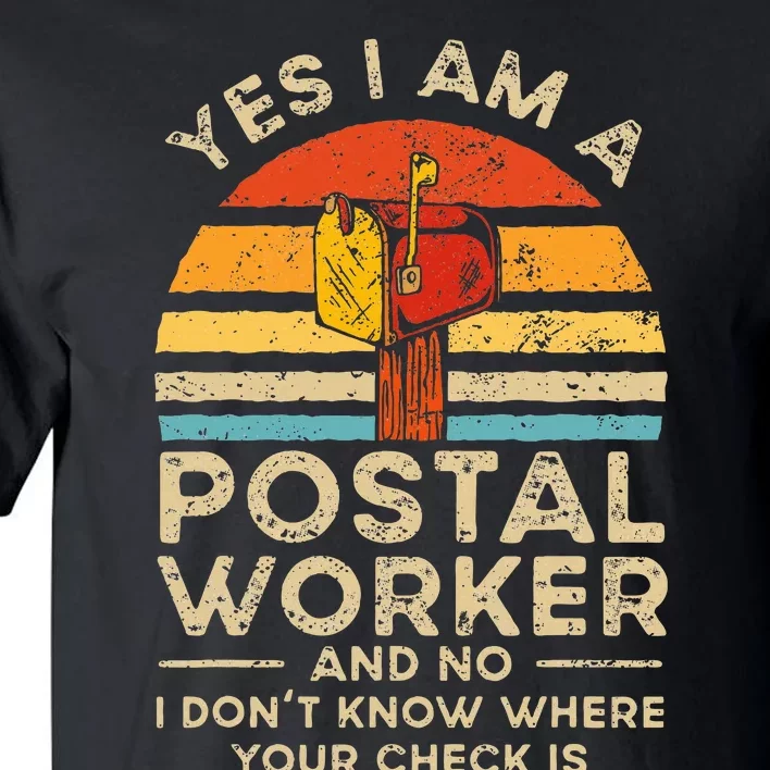 Postal Worker Mail Delivery Postman Tall T-Shirt