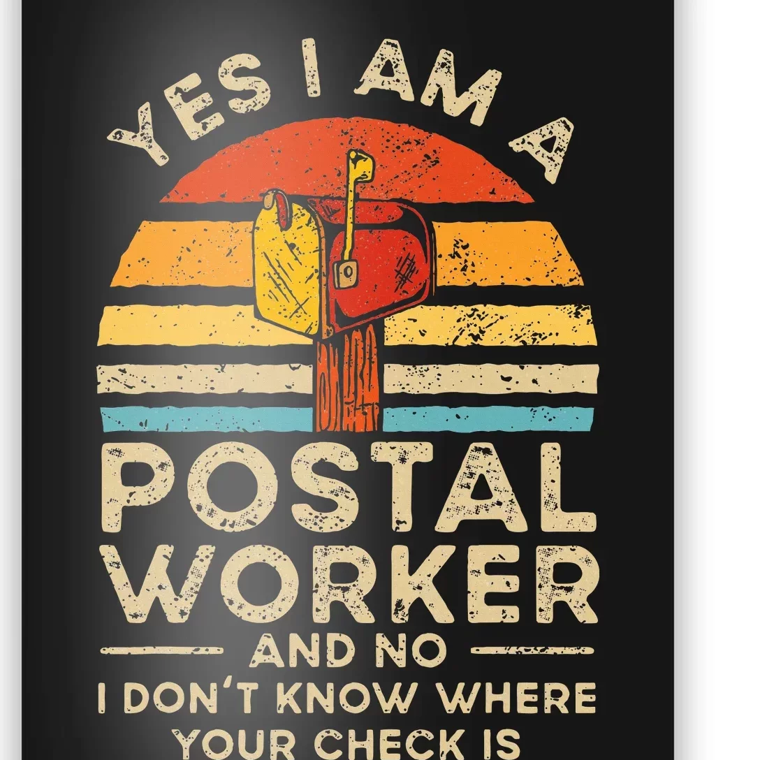 Postal Worker Mail Delivery Postman Poster