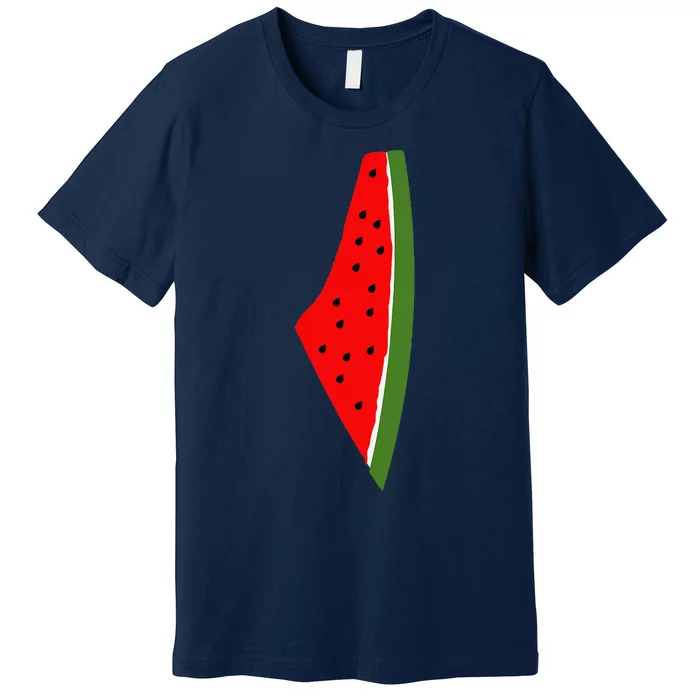 Palestine Watermelon Map Premium T-Shirt