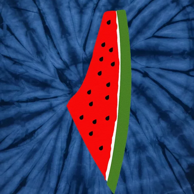 Palestine Watermelon Map Tie-Dye T-Shirt