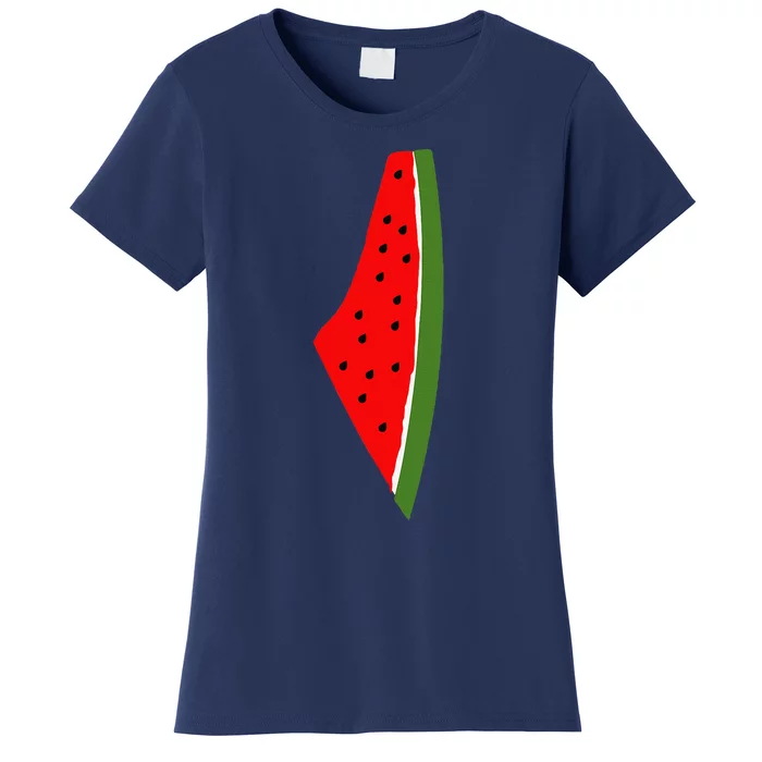 Palestine Watermelon Map Women's T-Shirt