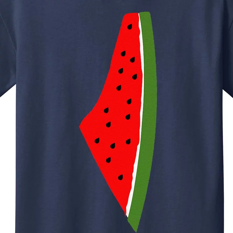 Palestine Watermelon Map Kids T-Shirt