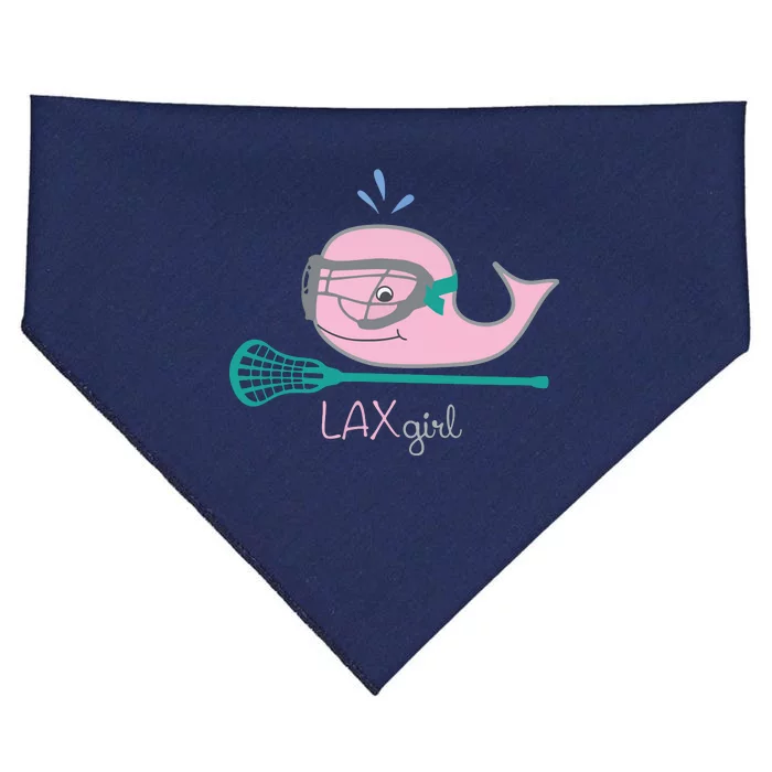 Pink Whale Mask Stick LAX USA-Made Doggie Bandana