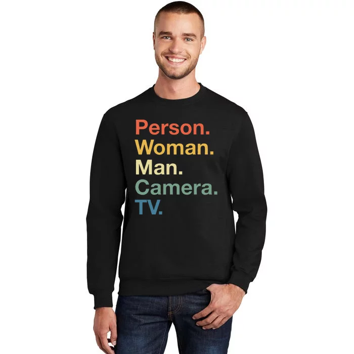 Person Woman Man Camera Tv Cognitive Test Usa 2020 Sweatshirt