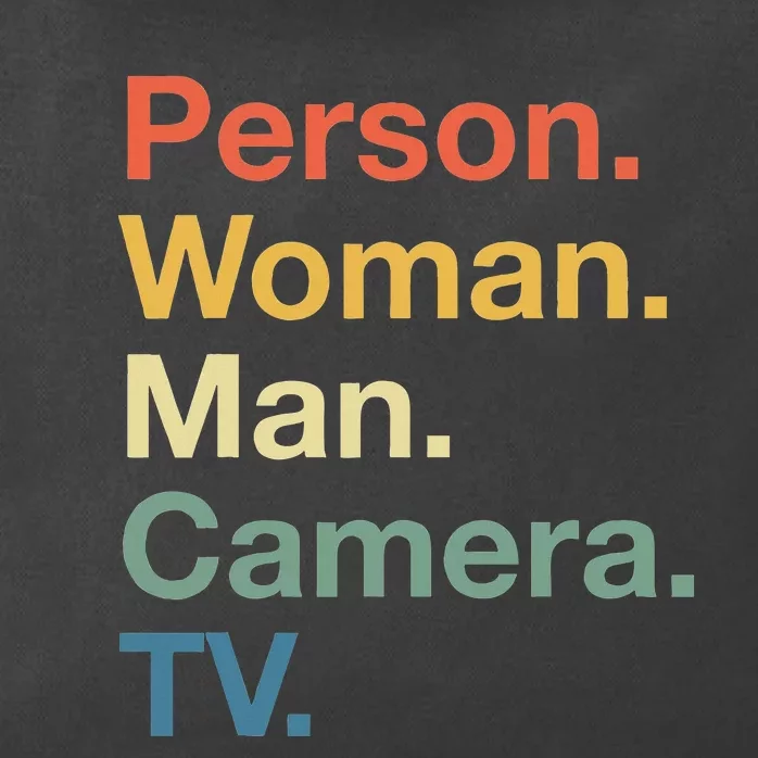 Person Woman Man Camera Tv Cognitive Test Usa 2020 Zip Tote Bag